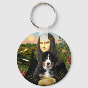Llavero Mona Lisa - Cachorro de Perro de Montaña Bernés