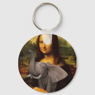 Llavero Mona Lisa Con Elefante