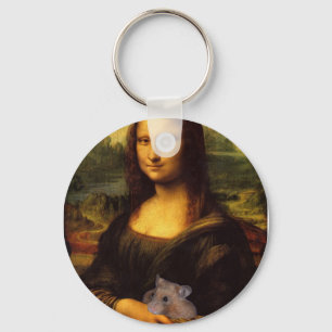 Llavero Mona Lisa Con Hamster