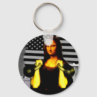 Llavero Mona Lisa con Kettle Bells
