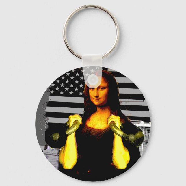 Llavero Mona Lisa con Kettle Bells (Anverso)