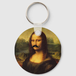 Llavero Mona Lisa Con Mustache