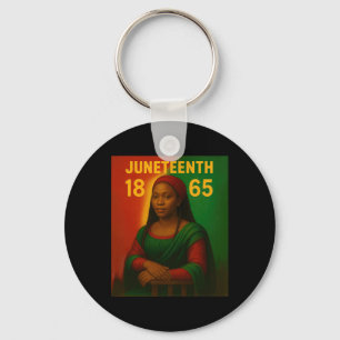 Llavero Mona Lisa Negra Gráfica Afroamericana Junio