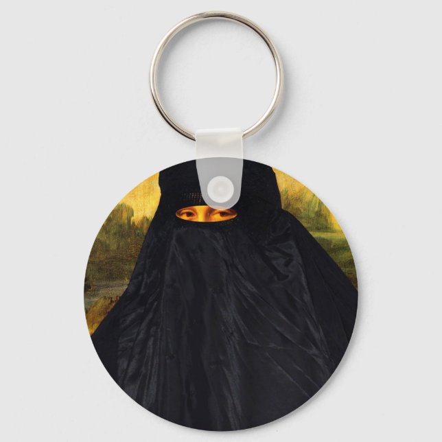 Llavero Mona Lisa oculta detrás de Burqa (Anverso)