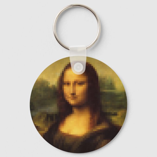 Llavero Mona Lisa Pixelada (Anverso)