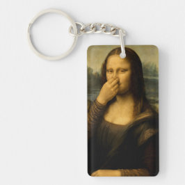 Llavero Mona Lisa sosteniendo su nariz No 2