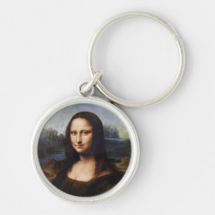 Llavero Mona Lisa y Leonardo da Vinci/vintage Italia