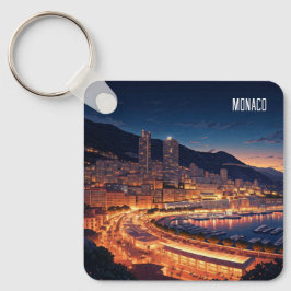 Llavero Mónaco Monte Carlo de noche