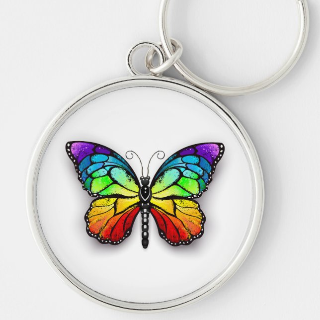 Llavero Monarca de mariposa arco iris (Frente)