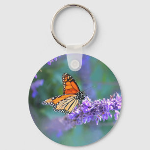 Llavero Monarch Butterfly on Purple lilac Flower