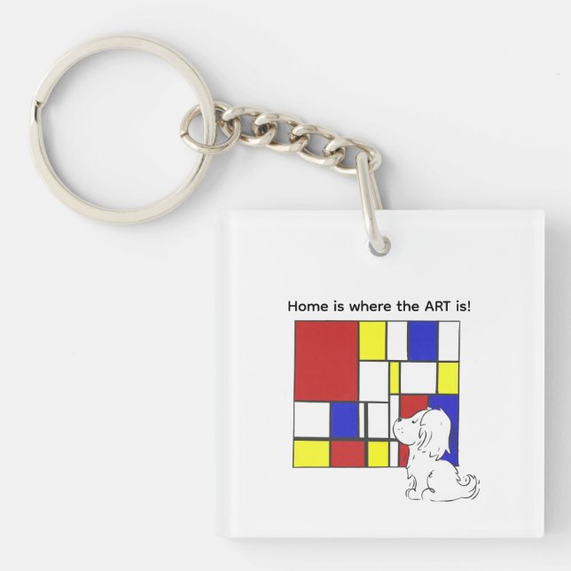 Llavero Mondrian Inspired Chamomile (Frente)