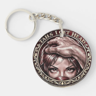 Llavero Moneda Conmemorativa Cabeza Divertida Cabezas