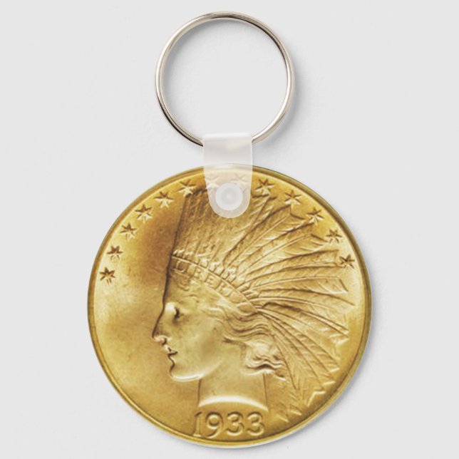 Llavero Moneda de 10 dólares de oro india (Anverso)