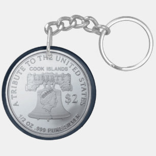 Llavero MONEDA DE Águila DOBLE DE PLATA