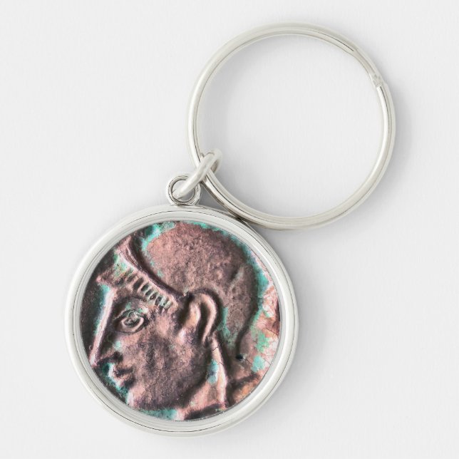 Llavero Moneda de Dios de la Antigua Grecia (Frente)