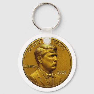 Llavero moneda de EE. UU. de Donald Trump 1 centavo Améric