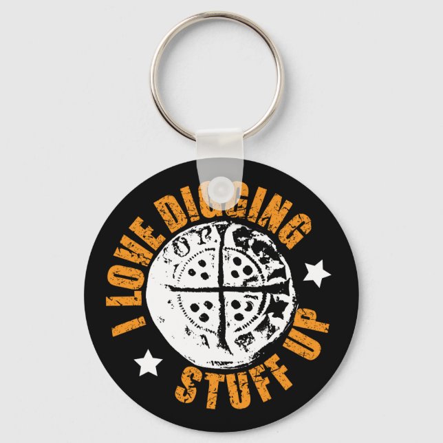 Llavero Moneda de larga cruz, regalo de detección metaliza (Anverso)