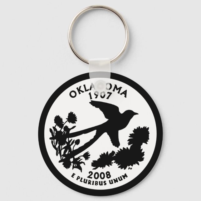Llavero Moneda de Oklahoma (Anverso)