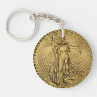 Llavero Moneda De Oro De Águila Doble De 1933