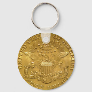 Llavero Moneda de oro Eagle Double Eagle Liberty Head $20