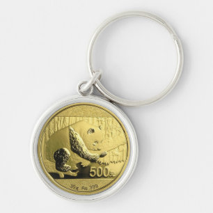 Llavero Moneda de oro Panda