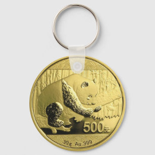 Llavero Moneda de oro Panda