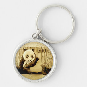 Llavero Moneda de oro Panda