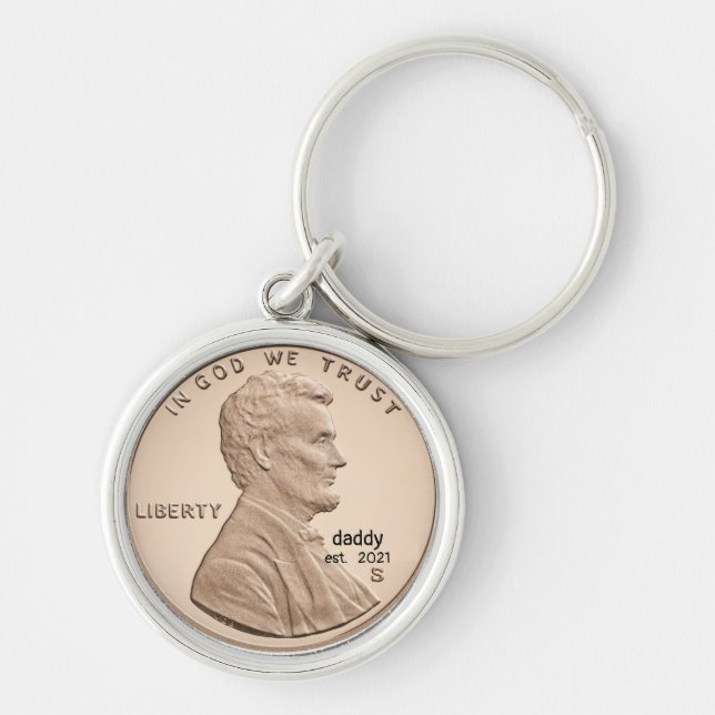 Llavero Moneda de regalo personalizada (Frente)