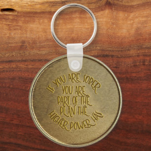 Llavero Moneda de Si Eres Sobrio Eres Parte Del Plan