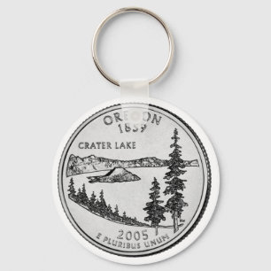 Llavero Moneda de veinticinco centavos de Oregon