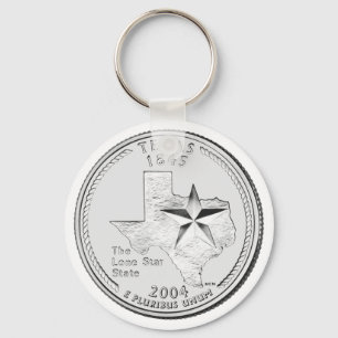 Llavero Moneda de veinticinco centavos del estado de Texas