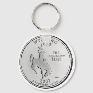 Llavero Moneda de Wyoming