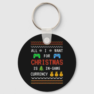 Llavero Moneda del Juego Navidad Fiesta Videojuego Adulto 