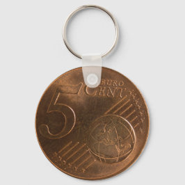 Llavero Moneda Moneda Euro 5 Céntimos
