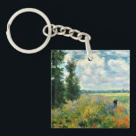 Llavero Monet - Campo de amapola, Argenteuil<br><div class="desc">Claude Monet 1875 pintura,  Poppy Field,  Argenteuil</div>