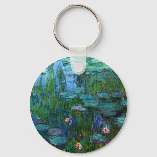 Llavero Monet Nympheas Water Lilis Key Chain (Anverso)