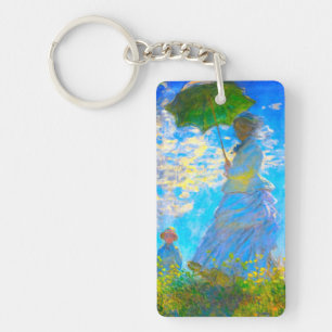 Llavero Monet Woman con una sombrilla