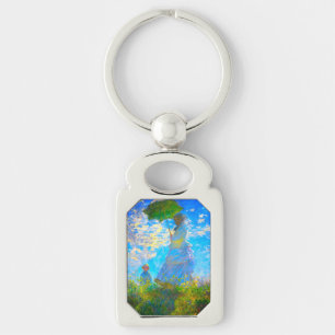 Llavero Monet Woman con una sombrilla
