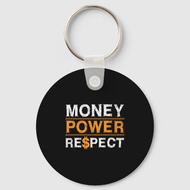 Llavero Money Wer Respect Rap Lover Entrepreneur Christmas (Anverso)