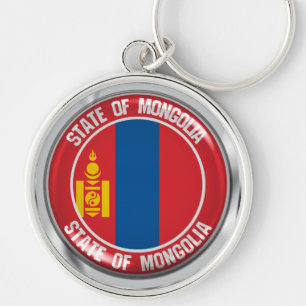 Llavero Mongolia redonda Emblema