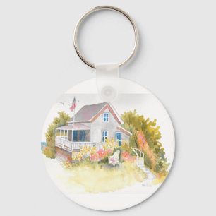 Llavero Monhegan Cottage J Kilburn