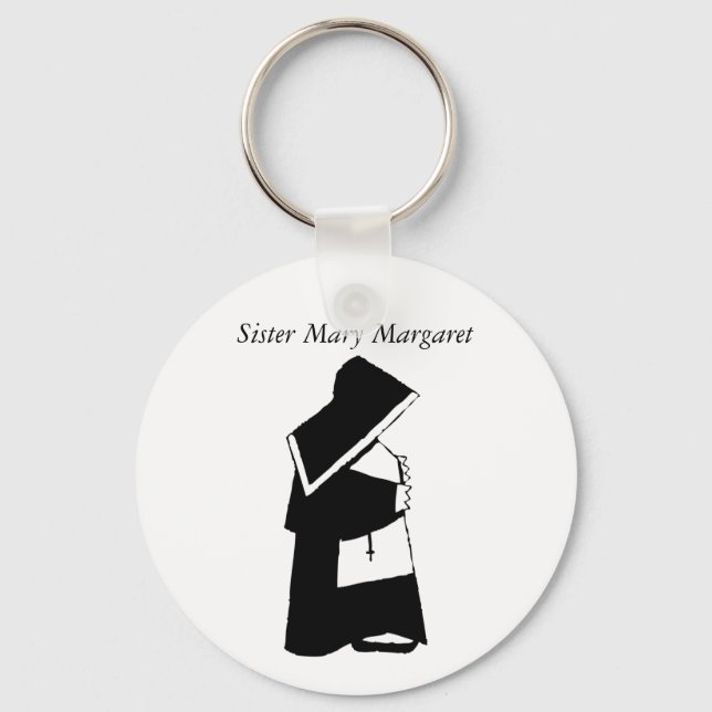 Llavero Monja católica en nombre de hermana Personalizado  (Anverso)
