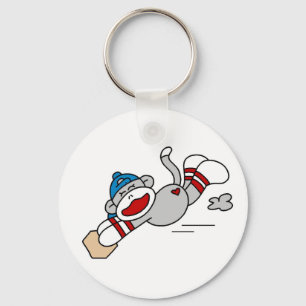 Llavero Monkey el salto del béisbol en base