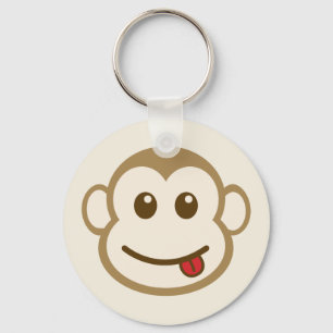 Llavero Monkey Face Vector Art