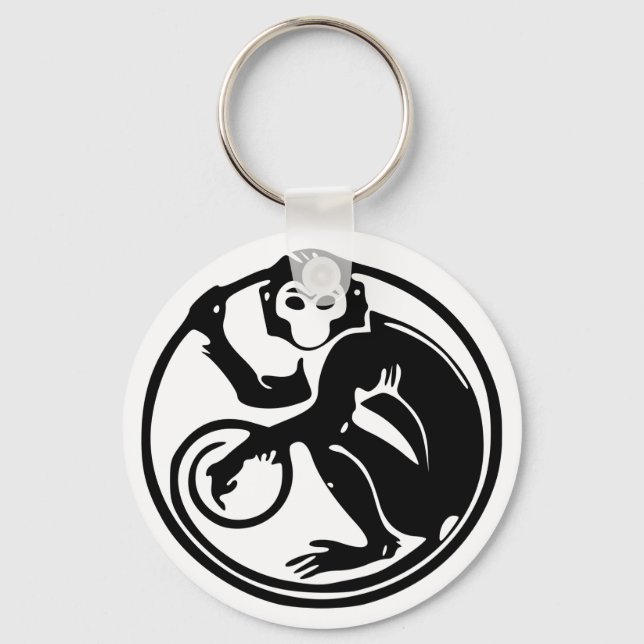 Llavero Mono de calénder zodiaco chino 猴 Keychain (Anverso)