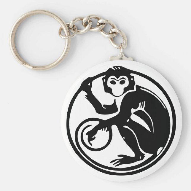 Llavero Mono de calénder zodiaco chino 猴 Keychain (Frente)