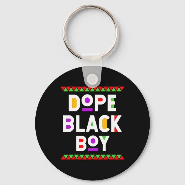 Llavero Mono de historia negra afroamericano (Anverso)