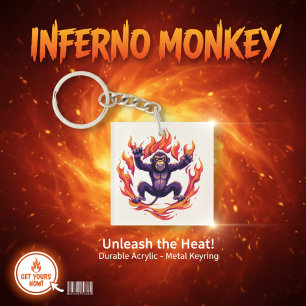 Llavero Mono de Inferno