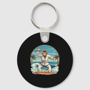 Llavero Mono de Karate Playa Kickboxing Jiu-jitsu Mma Mart