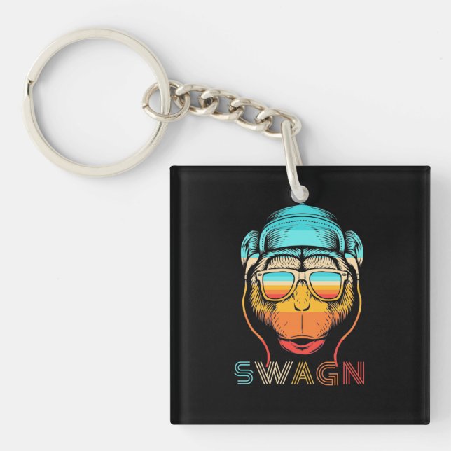 Llavero Mono retro de Swagn (Frente)